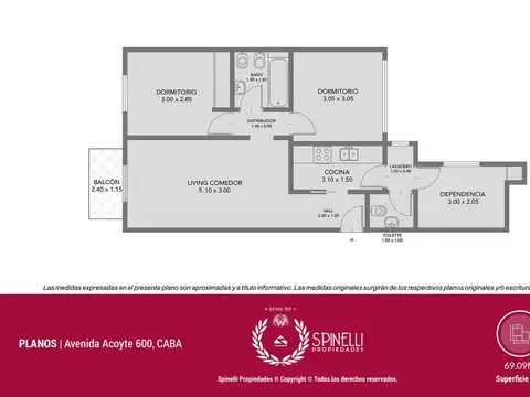 Departamento en Venta en Cid Campeador, USD 126.000