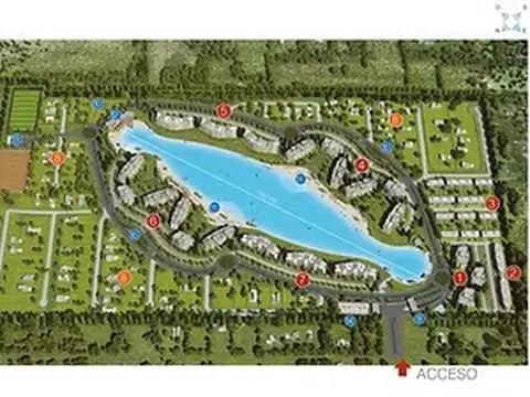 Venta de lote interno 672m2 orientacion norte - LAGOON PILAR