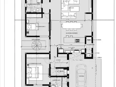 Casa 4 ambientes con 3 baños
