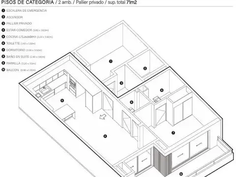 Departamento en Venta al Noreste