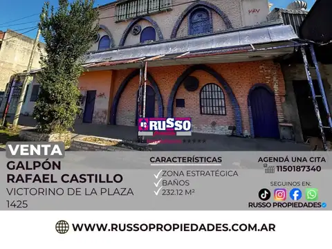 Venta Galpon 232 m Rafael Castillo