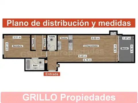 Departamento en Alquiler con 1 cocheras