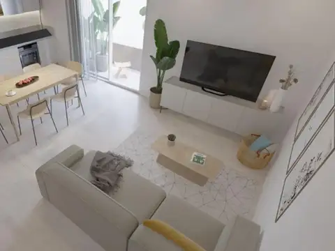 Departamento 2 ambientes con 1 baño