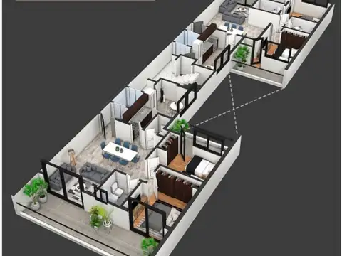 Departamento en Venta con 1 cocheras