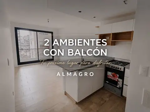 DEPARTAMENTO 2 AMBIENTES VENTA ALMAGRO BALCON