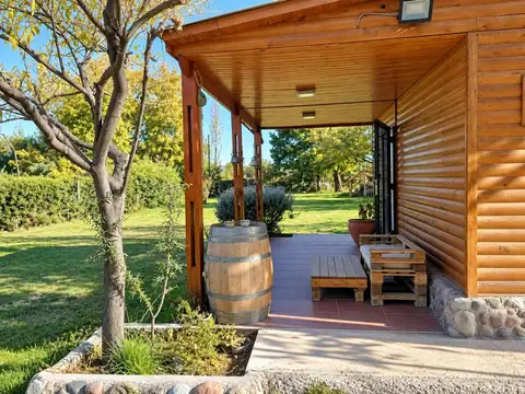 CABAÑA, QUINCHO Y PILETA EN LUNLUNTA, LOTE 1500 m2