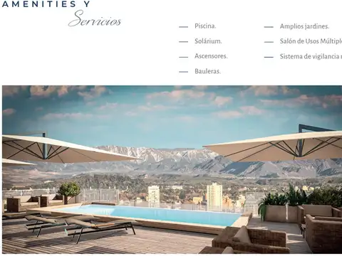 Departamento en Venta con 1 cocheras