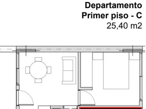 Departamento en Venta de 2 ambientes