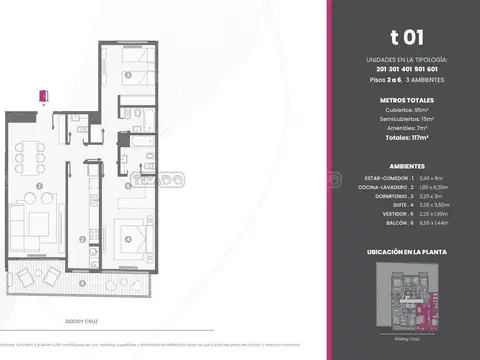 Departamento en Venta en Palermo, USD 444.600