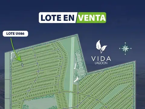 VIDA LAGOON LOTE PROXIMO AL INGRESO, FRENTE SUR
