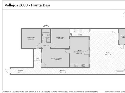 Departamento 3 ambientes venta Villa Pueyrredón