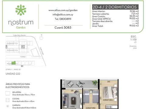 VENTA 2 DORMITORIOS NOSTRUM GARDEN PRADO