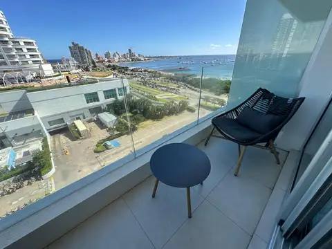 Departamento un dormitorio, alquiler temporal, vista al mar.