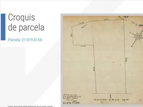 Terreno en Venta de 825,0 m2