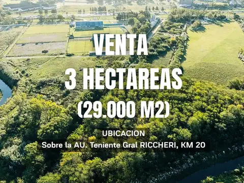 VENTA LOTE 3 HECTAREAS (29.000 M2) Sobre Autopista