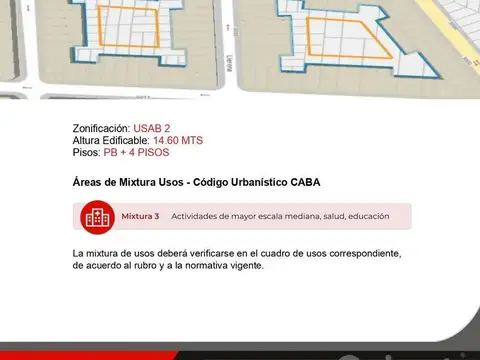 Terreno en Venta en Parque Chas, USD 172.000