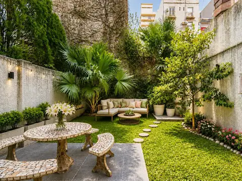 2 ambientes - escritorio- jardín - parrilla - contrafrente Departamento en Belgrano