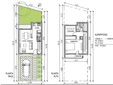 Depto Tipo Casa en Venta de 3 ambientes