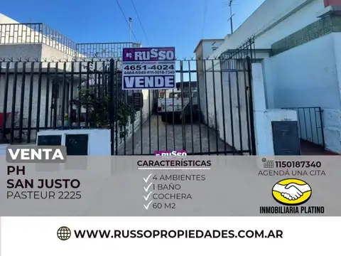 Venta PH 4 ambientes San Justo