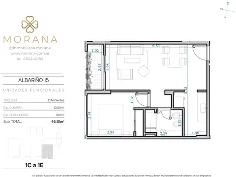 2 ambientes a financiar   Emprendimiento Villa Luro
