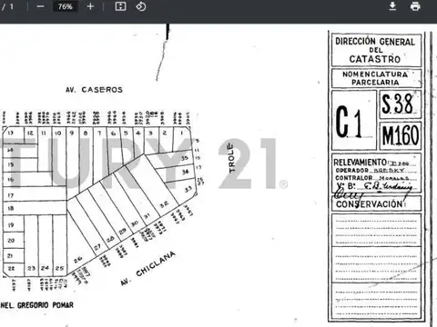 Venta de Terreno en Parque Patricios - Av. Chiclana - USAM -