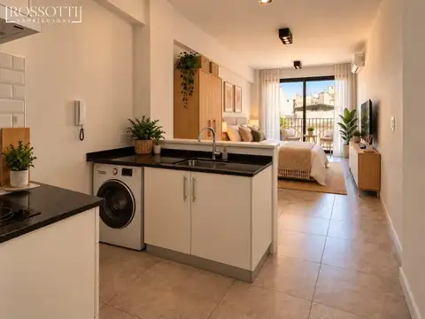 Excelente Monoambiente con balcón al contrafrente