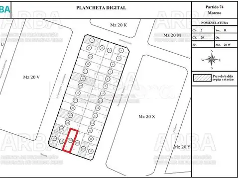 Terreno en Venta en Centro  - Moreno, USD 130.000