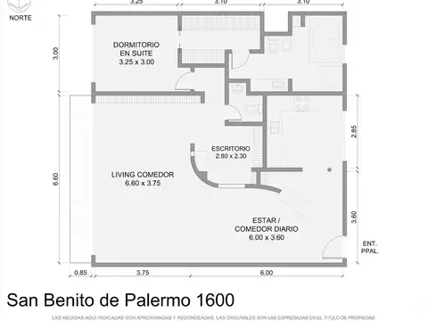 Departamento en Venta de 3 ambientes