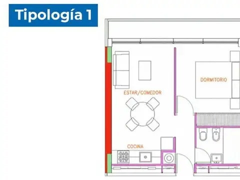 Departamento en Venta en Barrio Bajo la Viña, USD 56.000