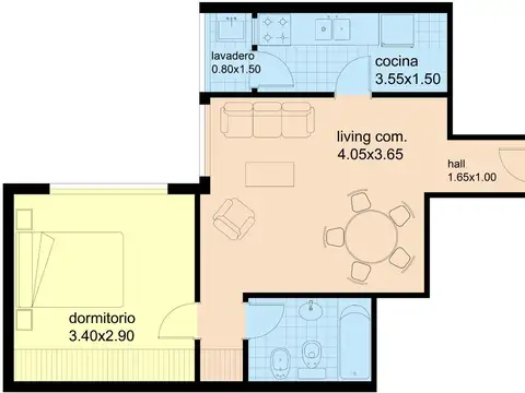 Departamento en Venta en Agronomía, USD 87.000