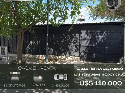 Casa en venta de 3 dormitorios c/ cochera en Las Tortugas