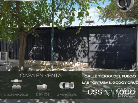 Casa en venta de 3 dormitorios c/ cochera en Las Tortugas