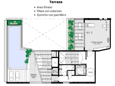 Departamento 4 ambientes con 3 baños