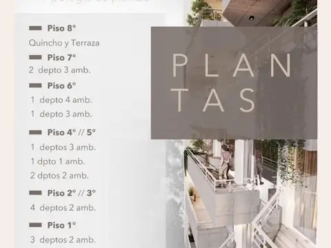 Departamento en Venta de 2 ambientes