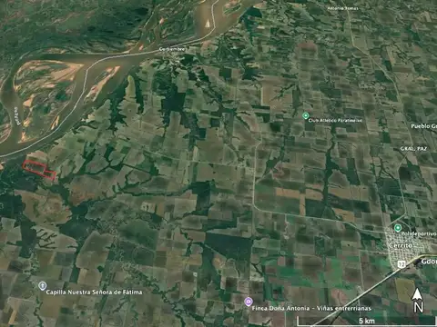Campo agrícola sobre RN18