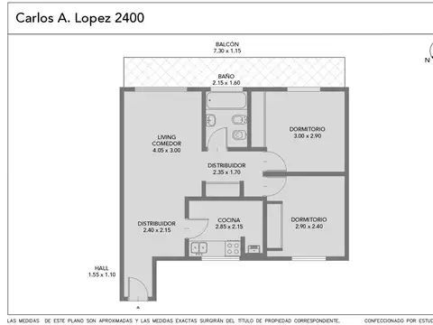 Departamento en Venta de 2 dormitorios