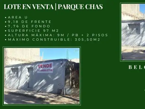 Venta Terreno Parque Chas