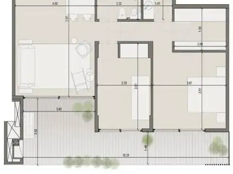 Departamento en Venta de 3 ambientes