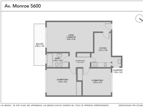 Departamento en Venta de 3 ambientes