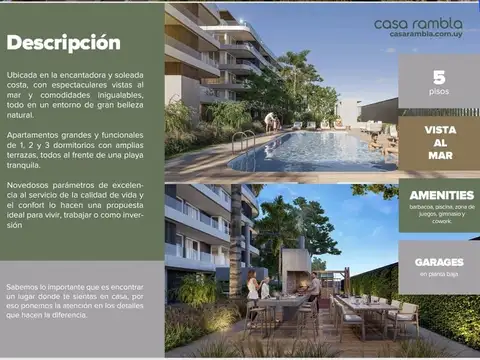 Departamento en Venta con 1 cocheras