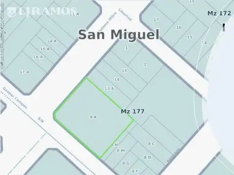 Terreno en Venta de 2182,0 m2