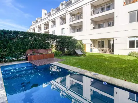 Dpto 3 amb. Chateau Palmar  jardín + pileta propia