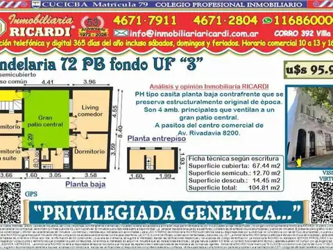 PRIVILIGIADA GENETICA  antiguo pero solido PH PB fondo