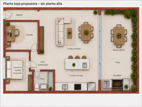 Depto Tipo Casa en Venta de 8 ambientes