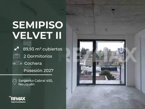 VENTA DEPTO SEMIPISO DE 2 DORMITORIOS CON COCHERA