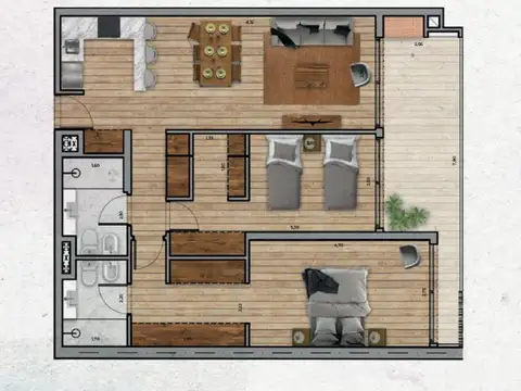 Departamento en Venta en Punta Carretas, USD 307.000