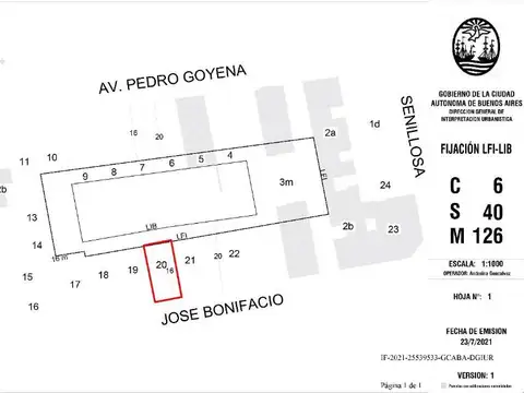 Terreno en Venta en Caballito, USD 720.000