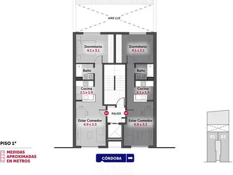 Departamento en Venta de Monoambiente