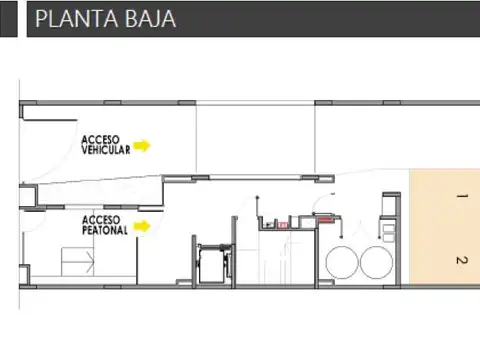 Departamento Monoambiente con 1 baño