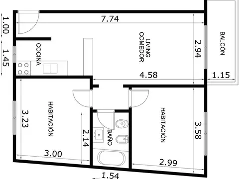 Departamento en Venta en Vélez Sarsfield, USD 94.000